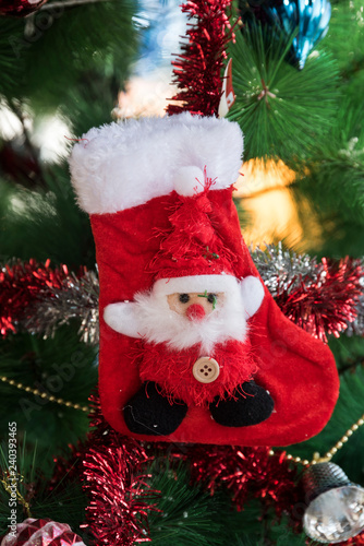 Wallpaper Mural Empty stockings hanging on Christmas tree Torontodigital.ca