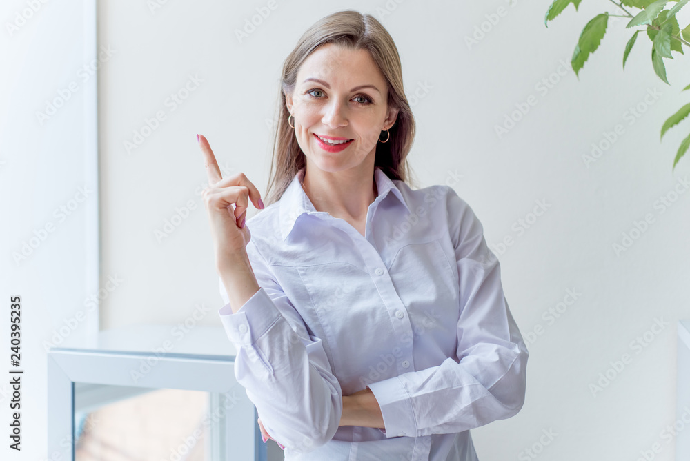 Beautiful business woman having a great idea Beautiful business woman having a great idea
