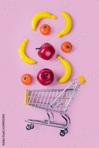 Buying healthy food,