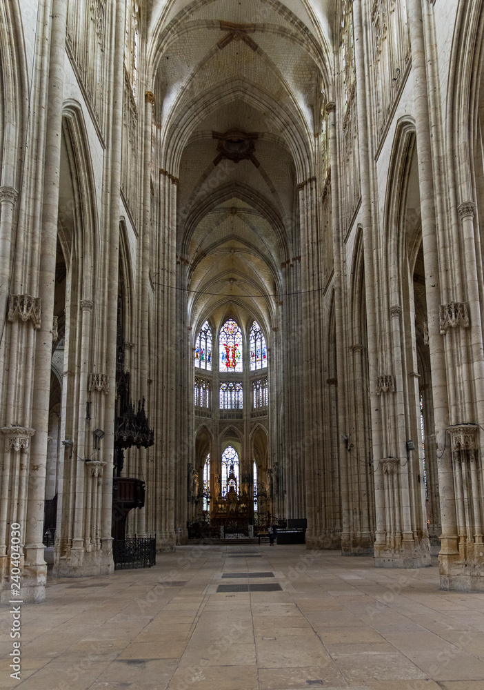 Interior of a catholic temple.