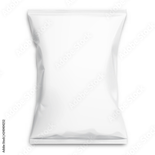 white realistic Polyethylene bag