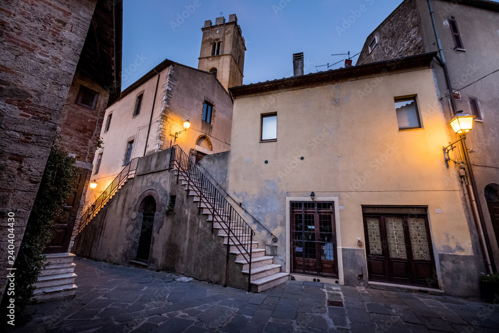Montemerano, Grosseto, Tuscany, Italy - small medieval village in Maremma