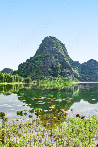 Mountains view in Ninh Binh, Vietnam
