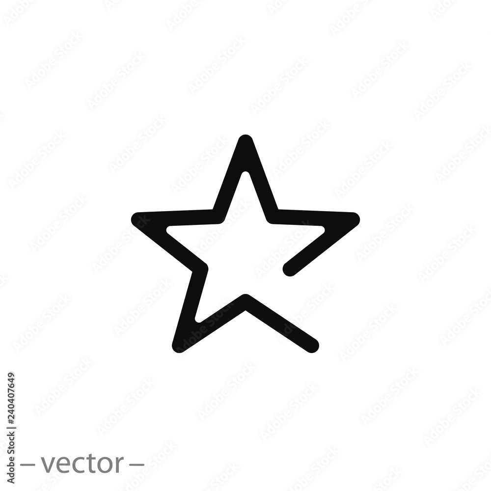 Star icon vector - obrazy, fototapety, plakaty 