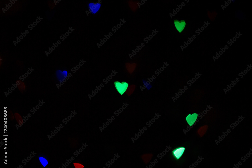 Multicolored bokeh. Multicolored bokeh.