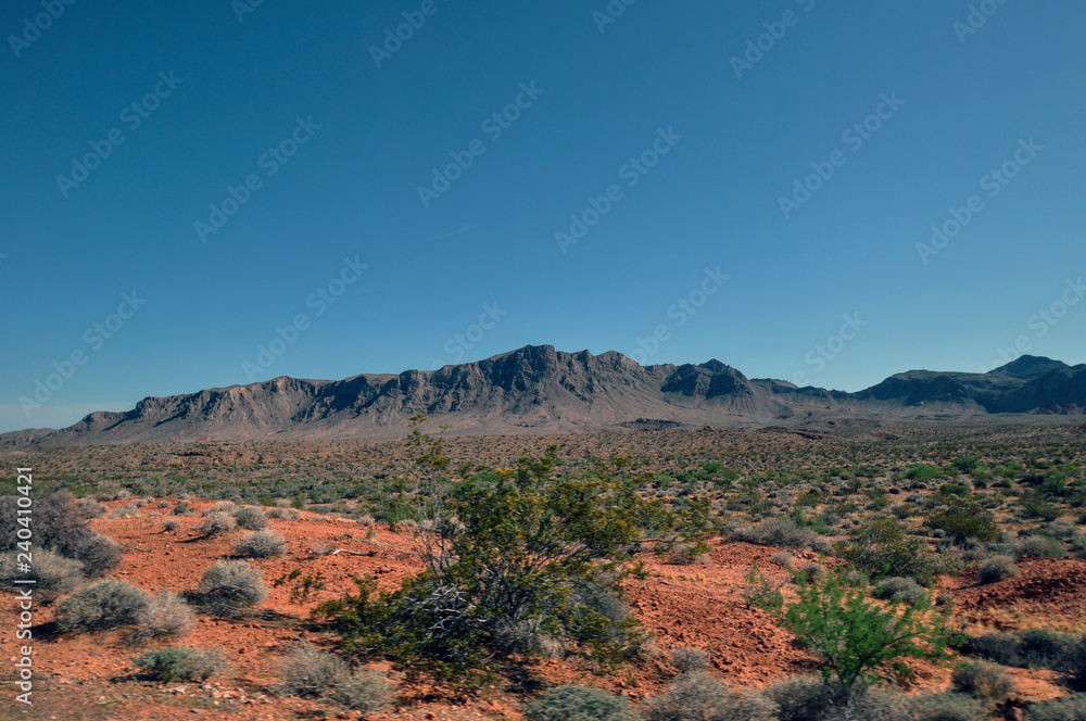 red desert mountains