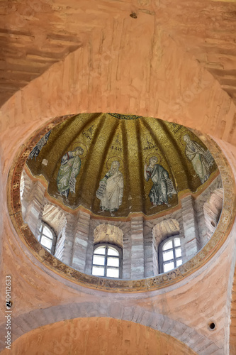 Fethiye Museum interior in Istanbul.  Also known as the Church of Theotokos Pammakaristos is one of the most famous Greek Orthodox Byzantine in Istanbul.