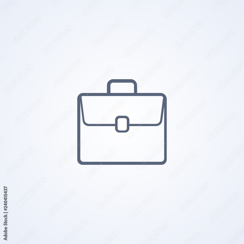 Briefcase, portfolio, vector best line icon Briefcase, portfolio, vector best line icon