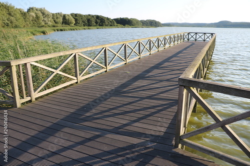 The Lake Schmachter See in Binz on the Island Rügen in Germany  photo