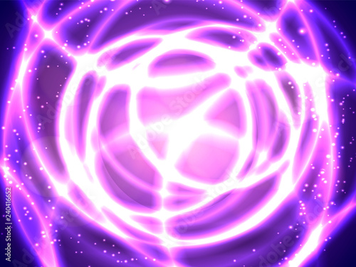 Circular background with sparkles. Vector illustration