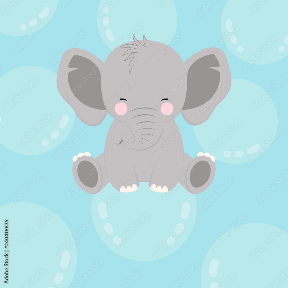 elephant on bubble elephant on bubble