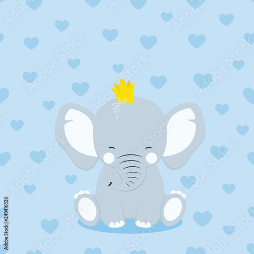 elephant in crown