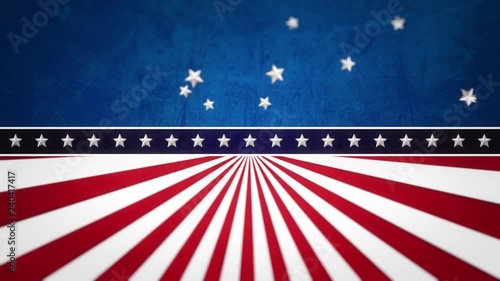 stars and stripes animated background