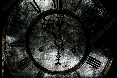 vanishing clock with roman ...