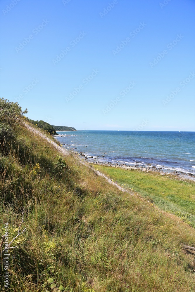 North shore Wittow and Hohe Dielen at Cape Arkona on Island Rügen, Germany Baltic Sea 