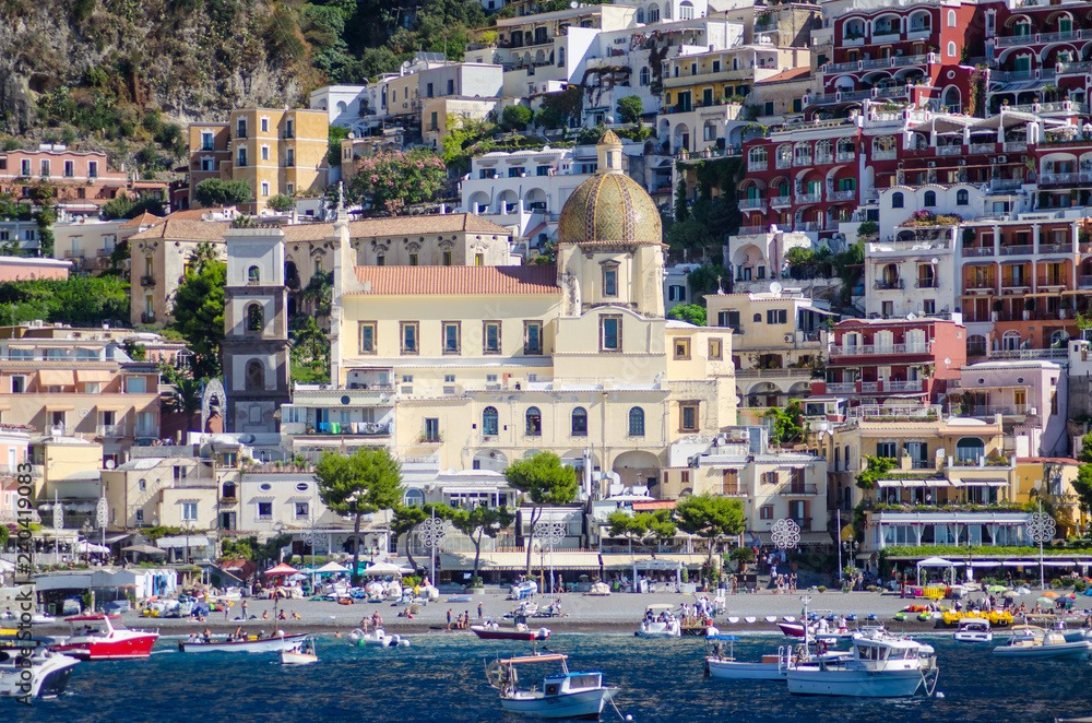 Fototapeta amalfi coastal landscape