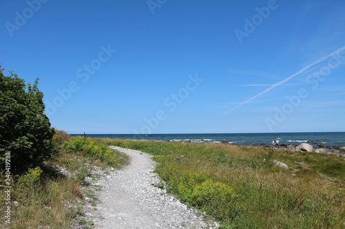 Fototapeta Naklejka Na Ścianę i Meble -  North shore Wittow and Hohe Dielen at Cape Arkona on Island Rügen, Germany Baltic Sea 