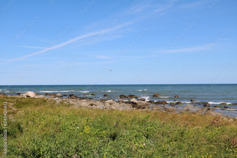 Coastal landscape Wittow at Cape Arkona on Island Rügen, Germany Baltic Sea Coastal landscape Wittow at Cape Arkona on Island Rügen, Germany Baltic Sea