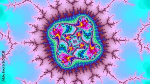 Flight thru the amazing fractal abstract colorful background fractal high resolution