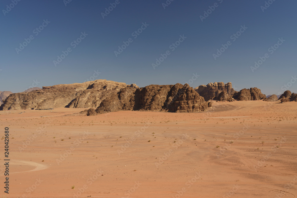 Hills and empty desert