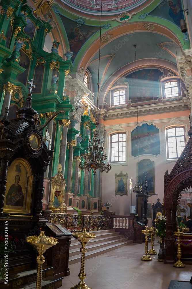 Fototapeta premium Iconostasis of Orthodox Church of the Holy Spirit, Vilnius