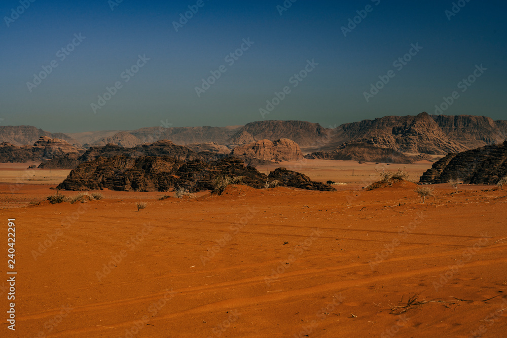 Wadi Rum desert in Jordan