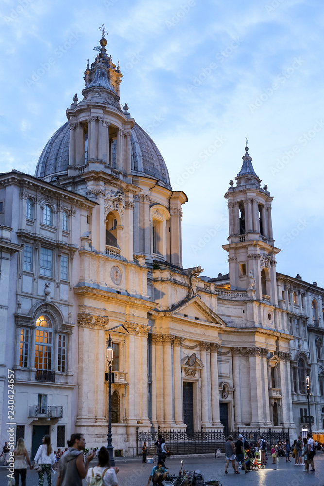 Sant Agnese in Agone in Rome, Italy
