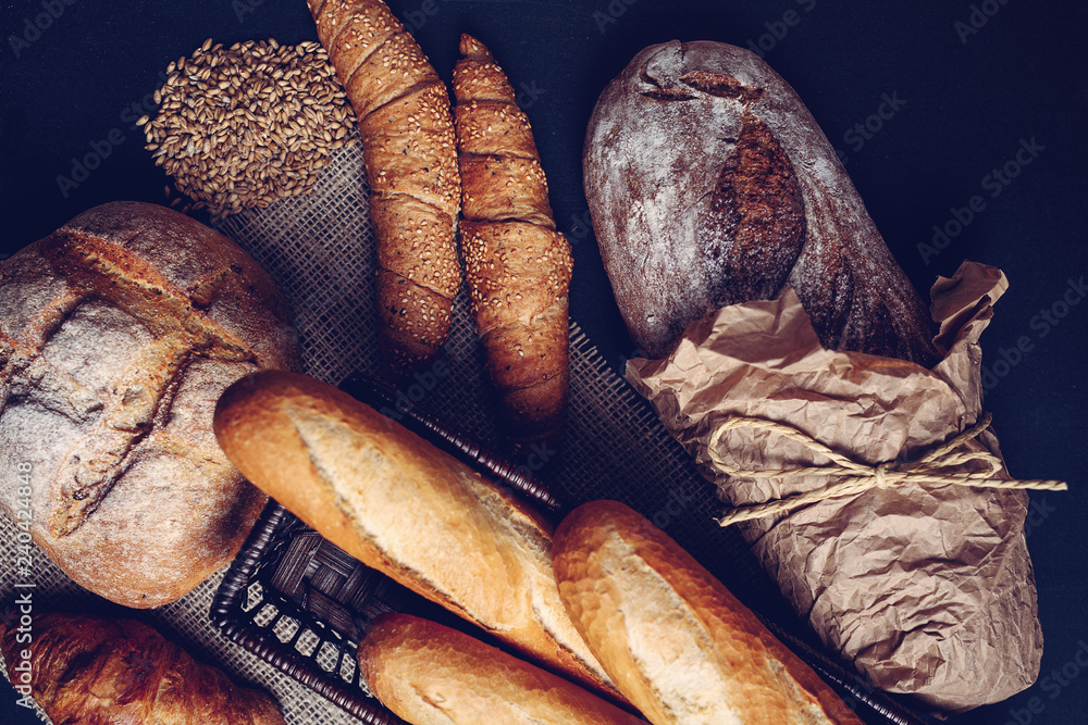 Traditional handmade breads and pastries.