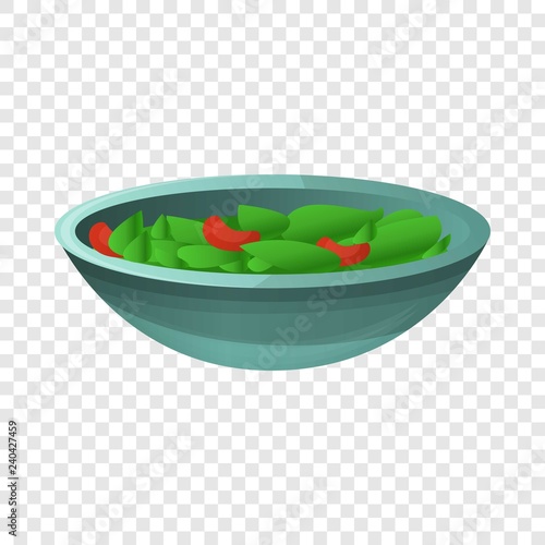 Spinach salad icon. Cartoon of spinach salad vector icon for web design for web design