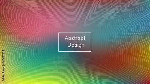 Color geometric gradient, futuristic background. Detail of modern wallpaper design, packaging. Light colored lines, abstract shapes, dots. Background in minimalist style.