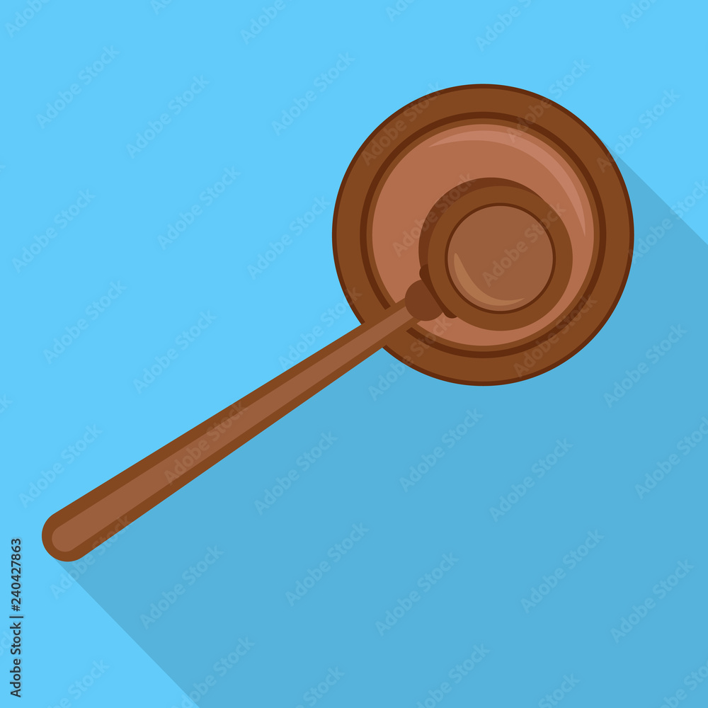 Top view gavel icon. Flat illustration of top view gavel vector icon for web design Top view gavel icon. Flat illustration of top view gavel vector icon for web design