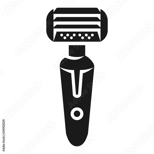 Battery powered shaver icon. Simple illustration of battery powered shaver vector icon for web design isolated on white background