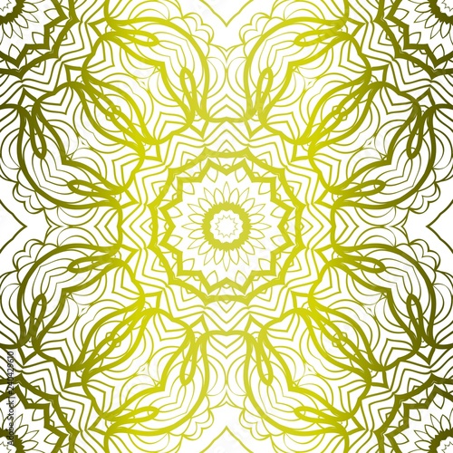 Floral Seamless Pattern With Hand-Drawing Ornament. Illustration. Design For Prints, Textile, Decor, Fabric. Vector Pattern. Neon Color