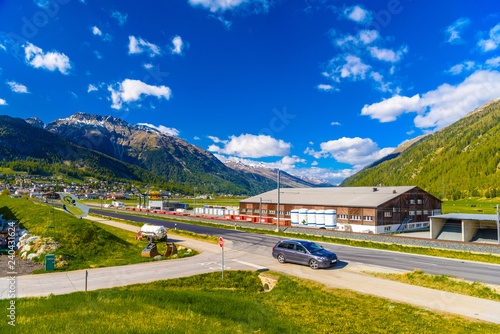 Toyota Avensis T25 in Alps mountains, Samedan, Maloja, Graubuend photo