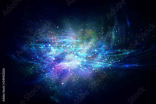 Space bright fantasy abstract background