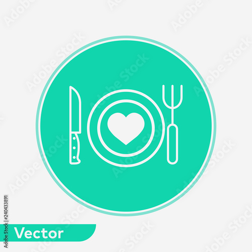 Cutlery vector icon sign symbol