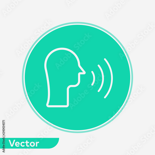 Talk vector icon sign symbol