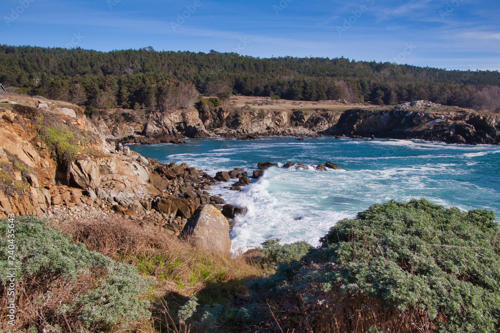 Salt Point cove where scuba divers enter the water. Salt Point cove where scuba divers enter the water.