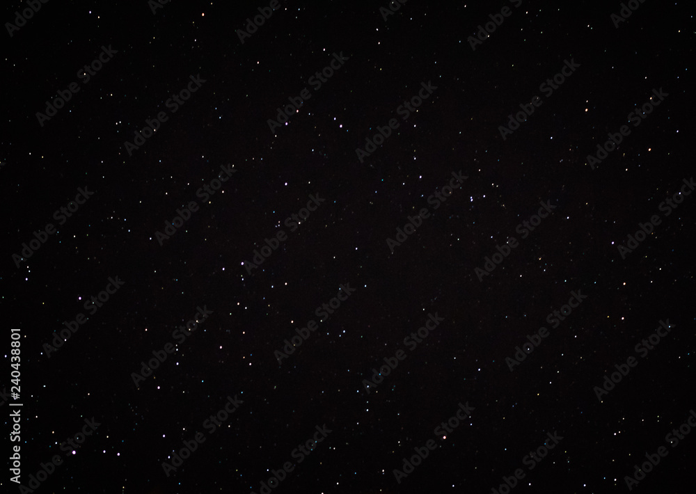 Stars at night sky