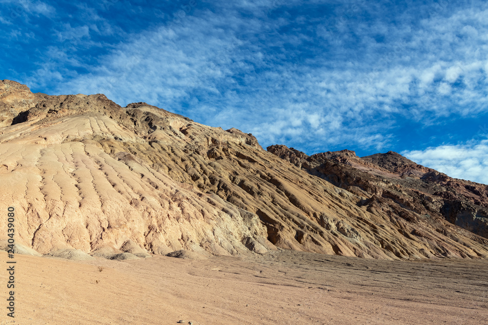 Hills eroding near Artist's Palette in Death Valley National Park, California, USA