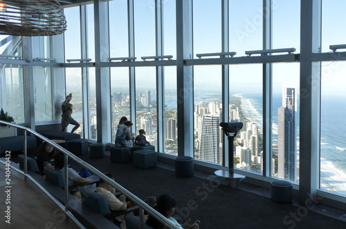 Canvas Print View of Gold Coast from Skypoint