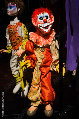 Beautiful clown puppets for display and home decoration