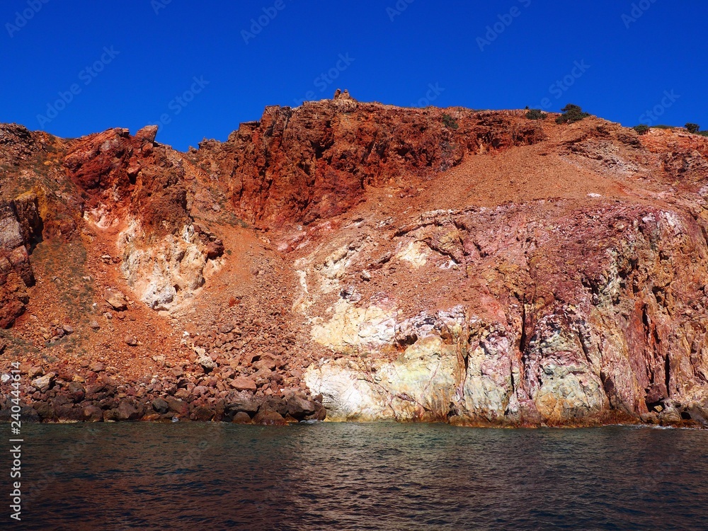 Red rock with blue sky Red rock with blue sky