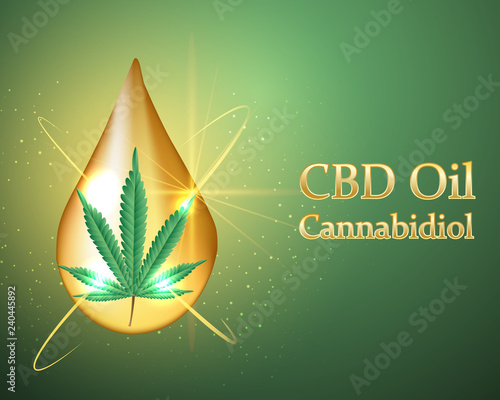 Medical Marijuana and Cannabidiol (CBD Oil)-Vector