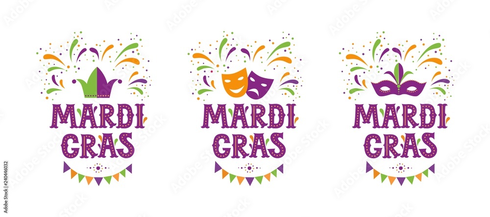 Mardi gras carnival party design Mardi gras carnival party design