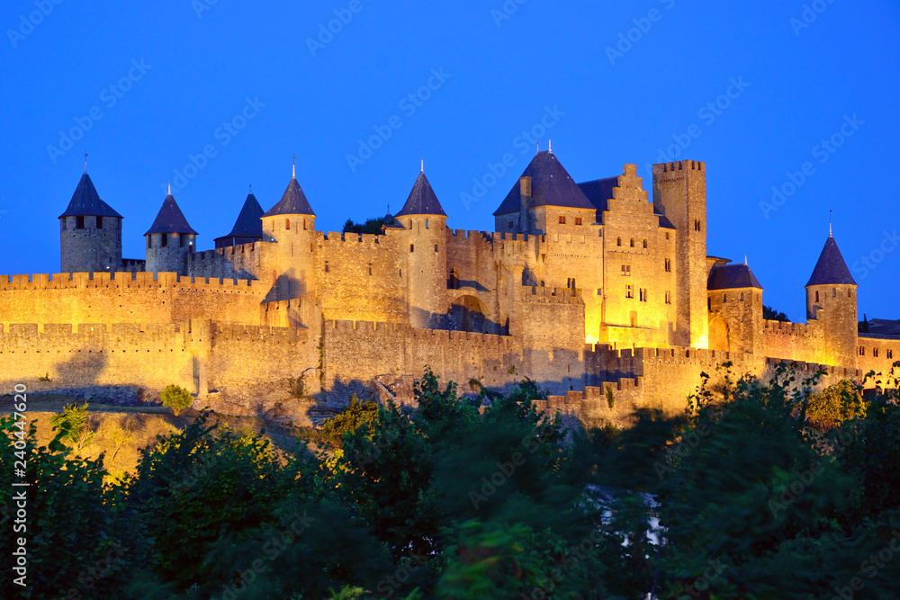 Fortified city of Carcassonne in France