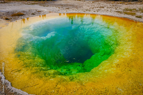 Hot thermal spring Yellowstone