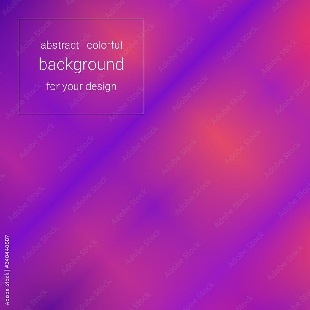 Abstract bright red-blue background using blurry spots for your design. Modern style template for designers.