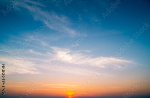 Sunset sky background. © Hide_Studio