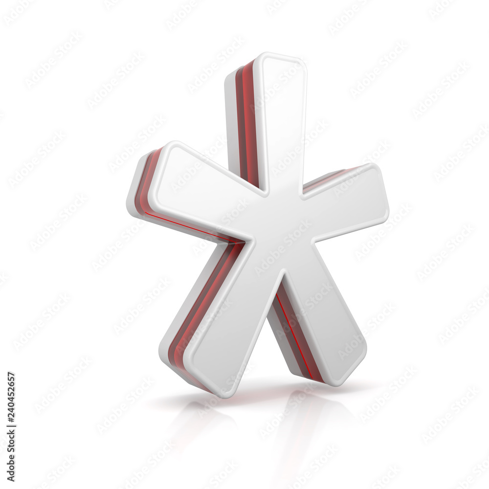 Obraz premium Asterisk web icon